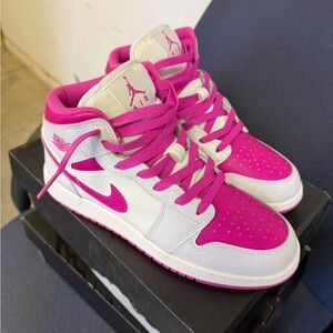 Nike Pink and White Athletic Shoes
